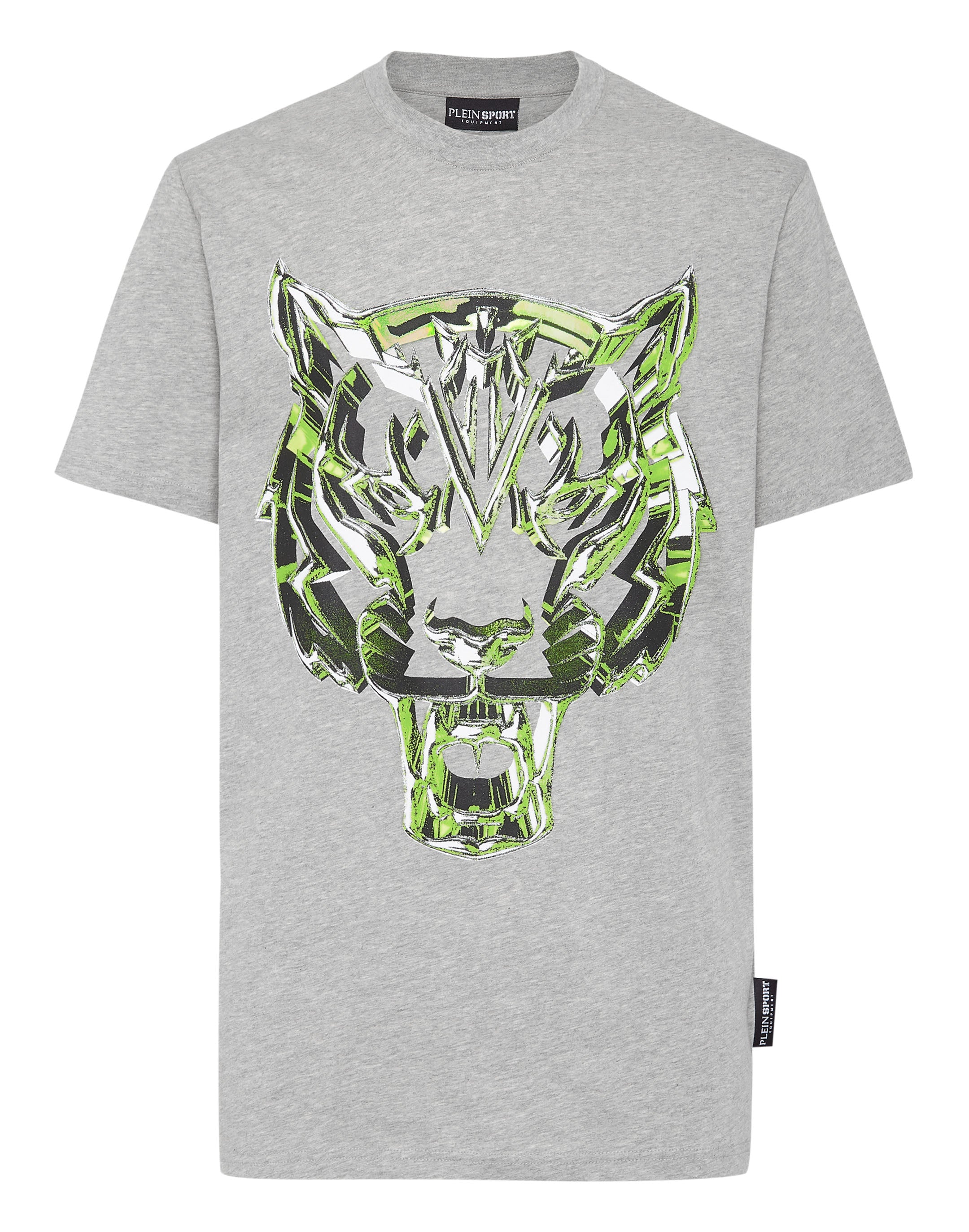 

Футболка с круглым вырезом SS Chrome Tiger PLEIN SPORT, серый