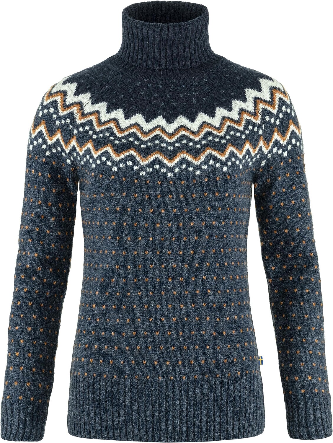 

Свитер Ovik Knit Roller Neck Fjällräven, цвет Navy/Dark Navy