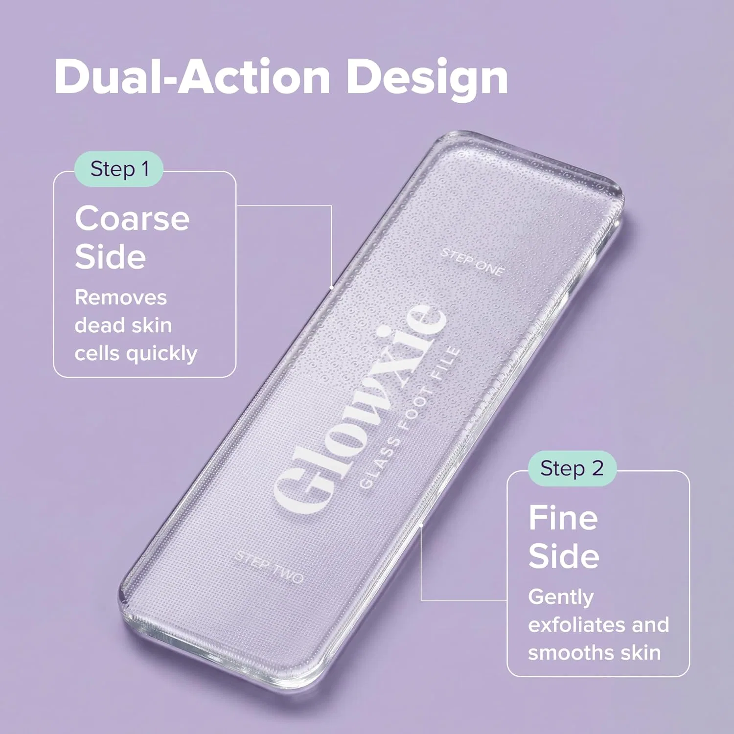 Стеклянная пилка для ног XL «Glowxie» 2 в 1 Glowxie — фото 4