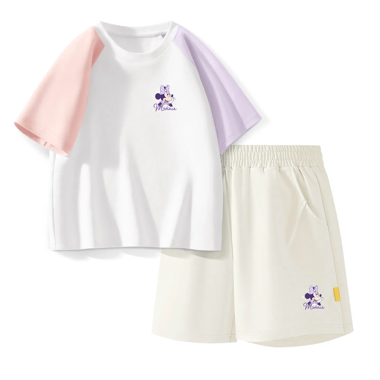 Детский спортивный костюм Casual Sportswear 2 Piece Set Disney, Dishonest K Pink Purple+Dishonest K_Bottom Right Mist White