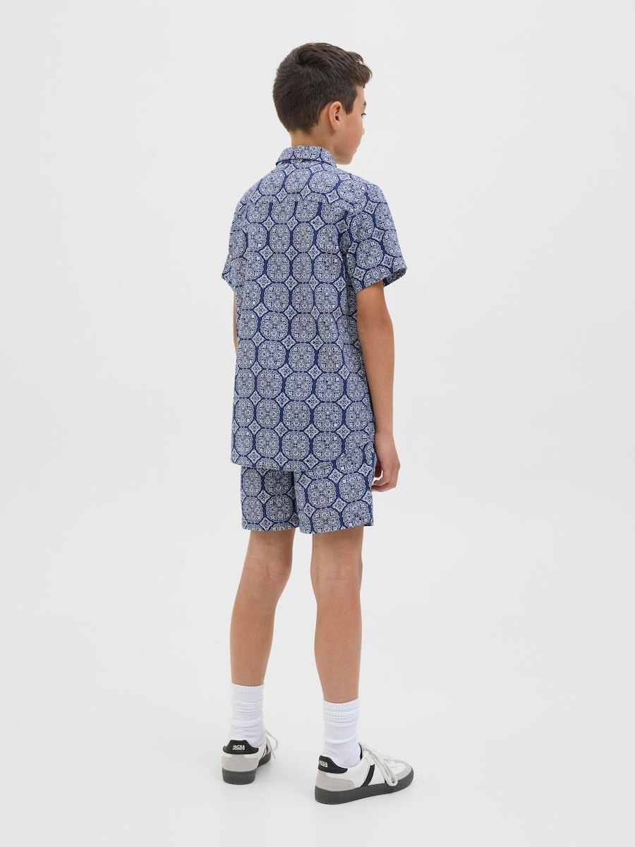 Рубашка на пуговицах классического кроя Jack & Jones Junior, темно-синий — фото 3