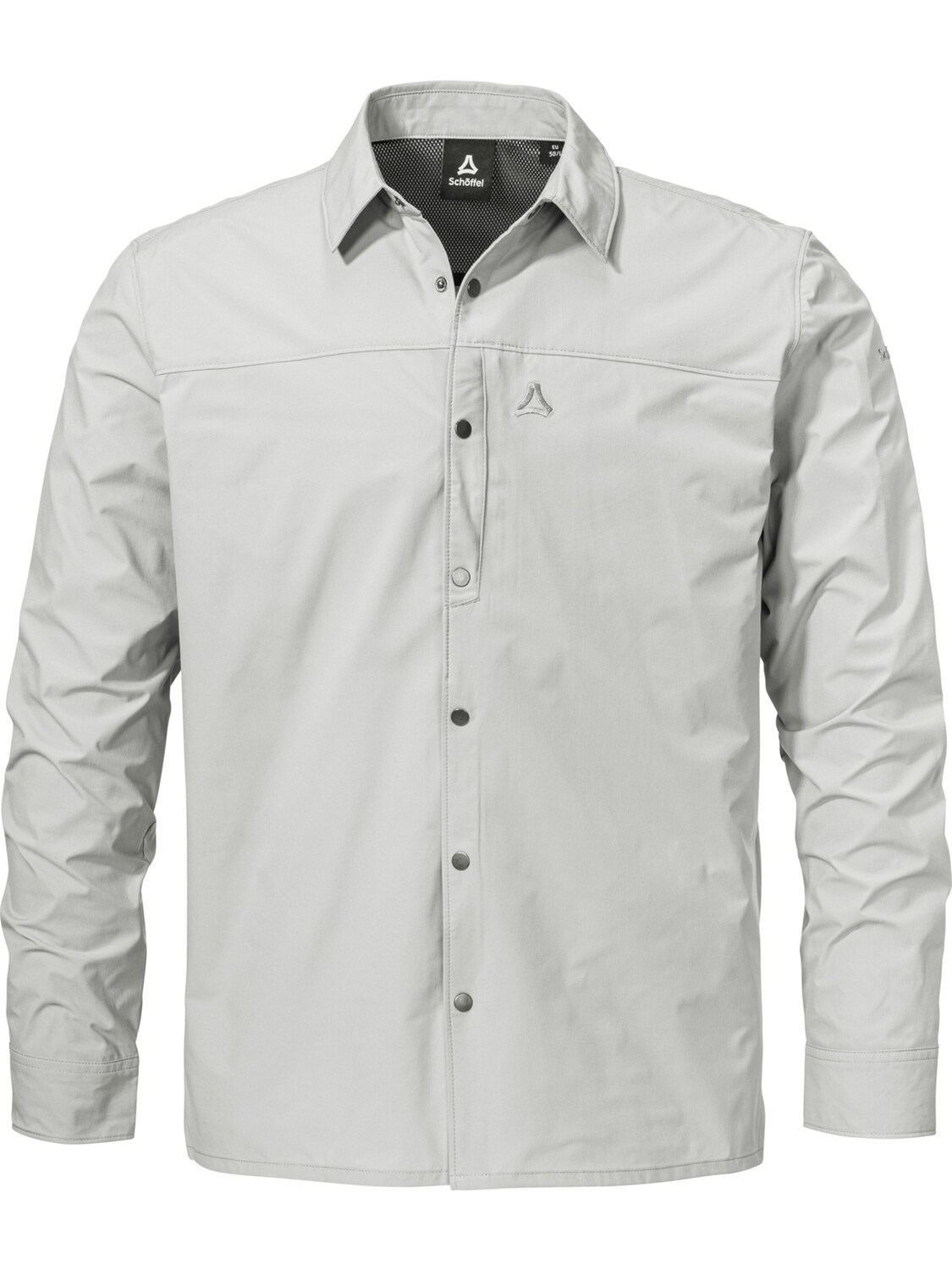

Schöffel Рубашка на пуговицах 'Maghera' комфортного кроя в светло-сером цвете