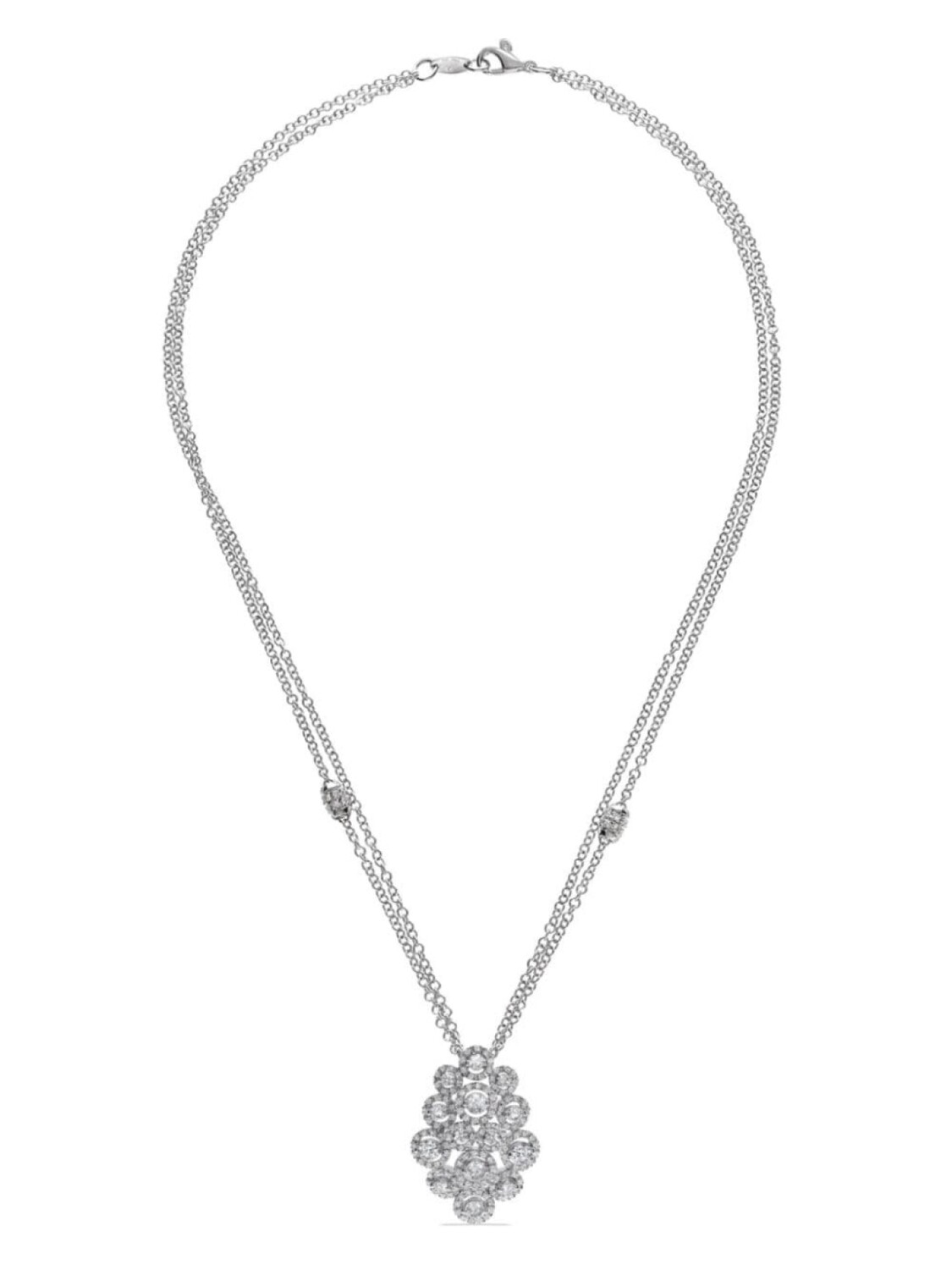

Колье Crops из белого золота с бриллиантами LEO PIZZO, серебряный