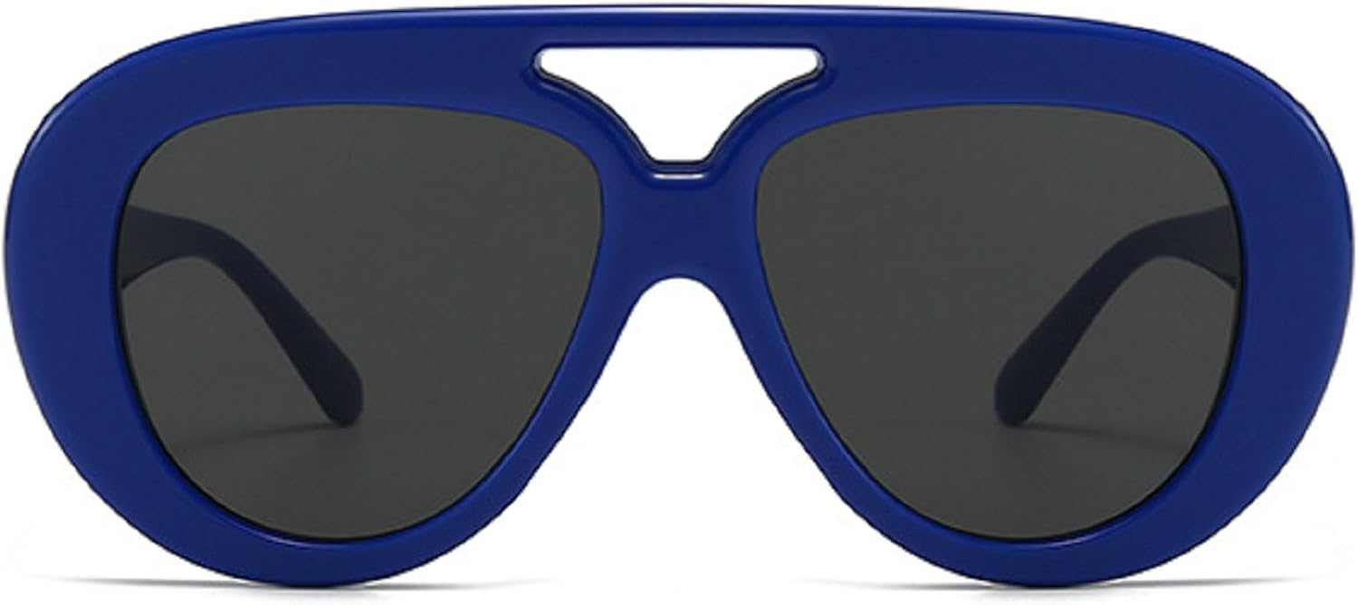 

Ретро-солнцезащитные очки-пилот для женщин, модные, с двойной перемычкой, градиентные, с защитой от УФ-излучения UV400, трендовые солнцезащитные очки для мужчин mincl, C7