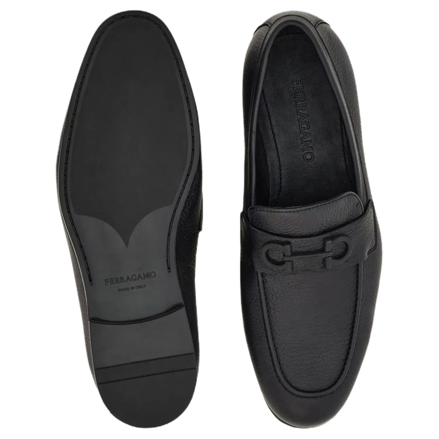 Casual кожаные туфли Ferragamo EEE черный