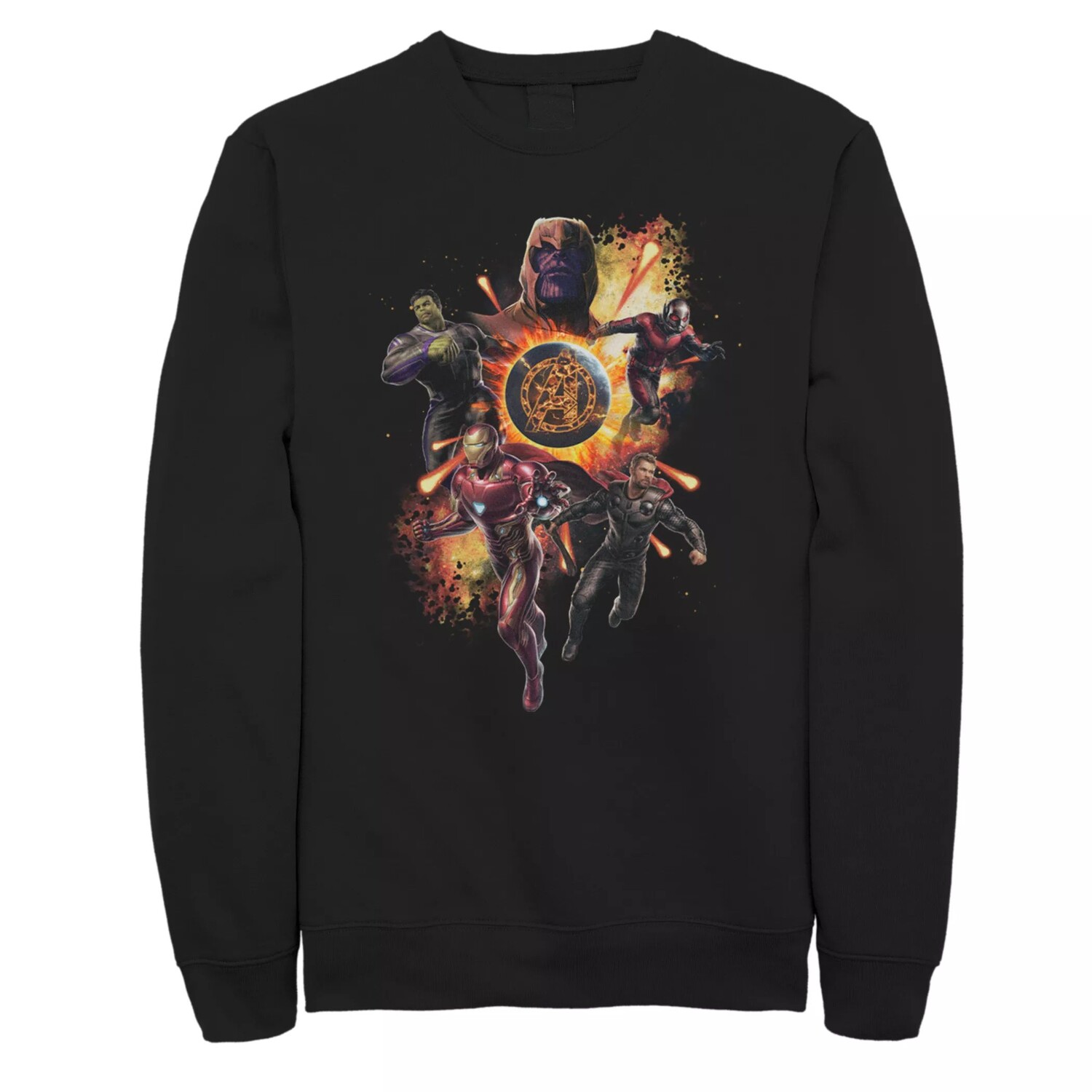 

Мужской флисовый топ Avengers Endgame Planet Explosion Group Marvel, черный