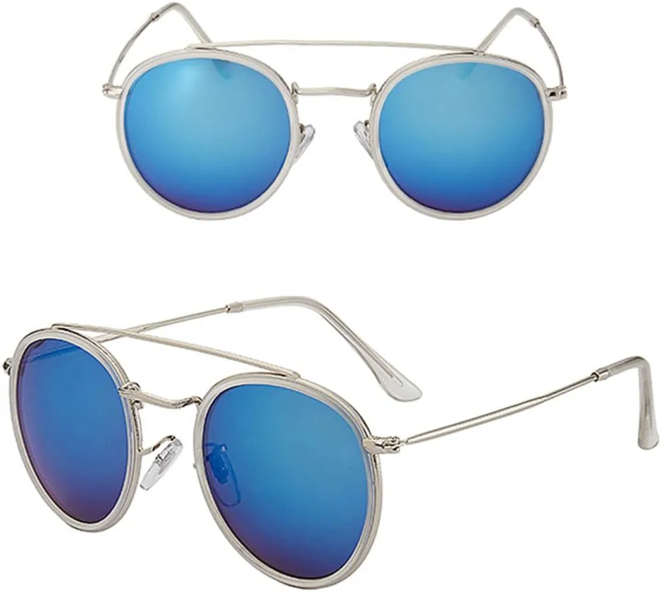 

Ретро металлические солнцезащитные очки для мужчин и женщин, очки в металлической оправе, солнцезащитные очки с защитой от УФ-излучения UV400 SZVVBKK, 6