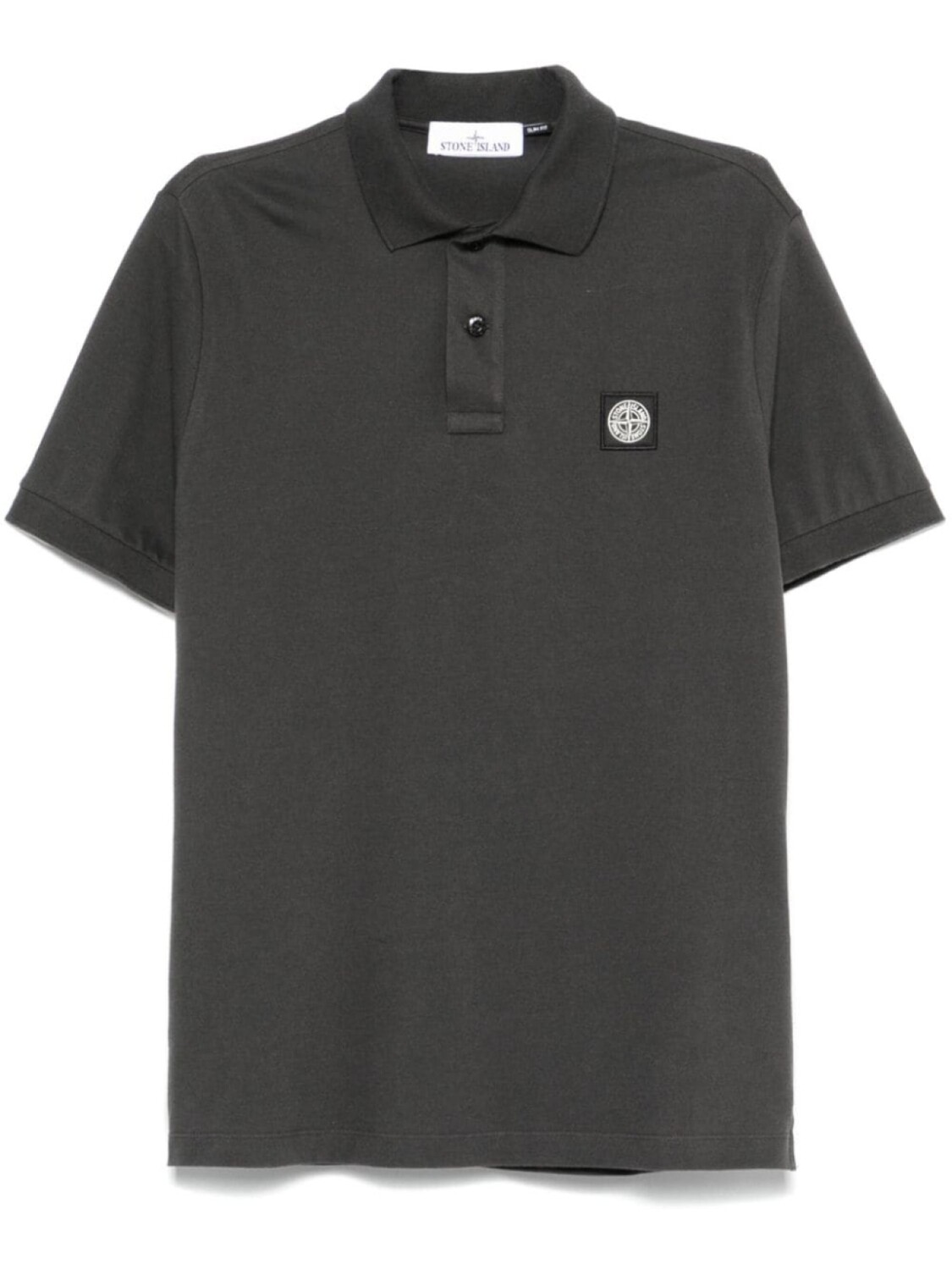 

Stone Island рубашка поло с нашивкой Compass, серый