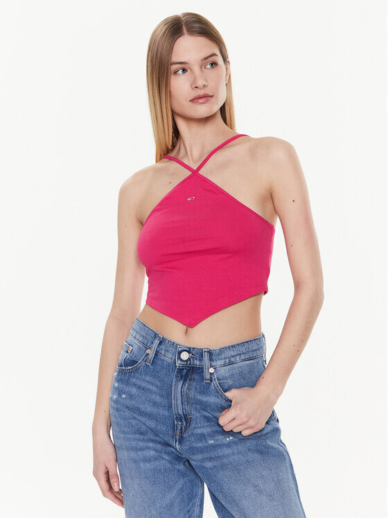 

Топ стандартного кроя Tommy Jeans, розовый