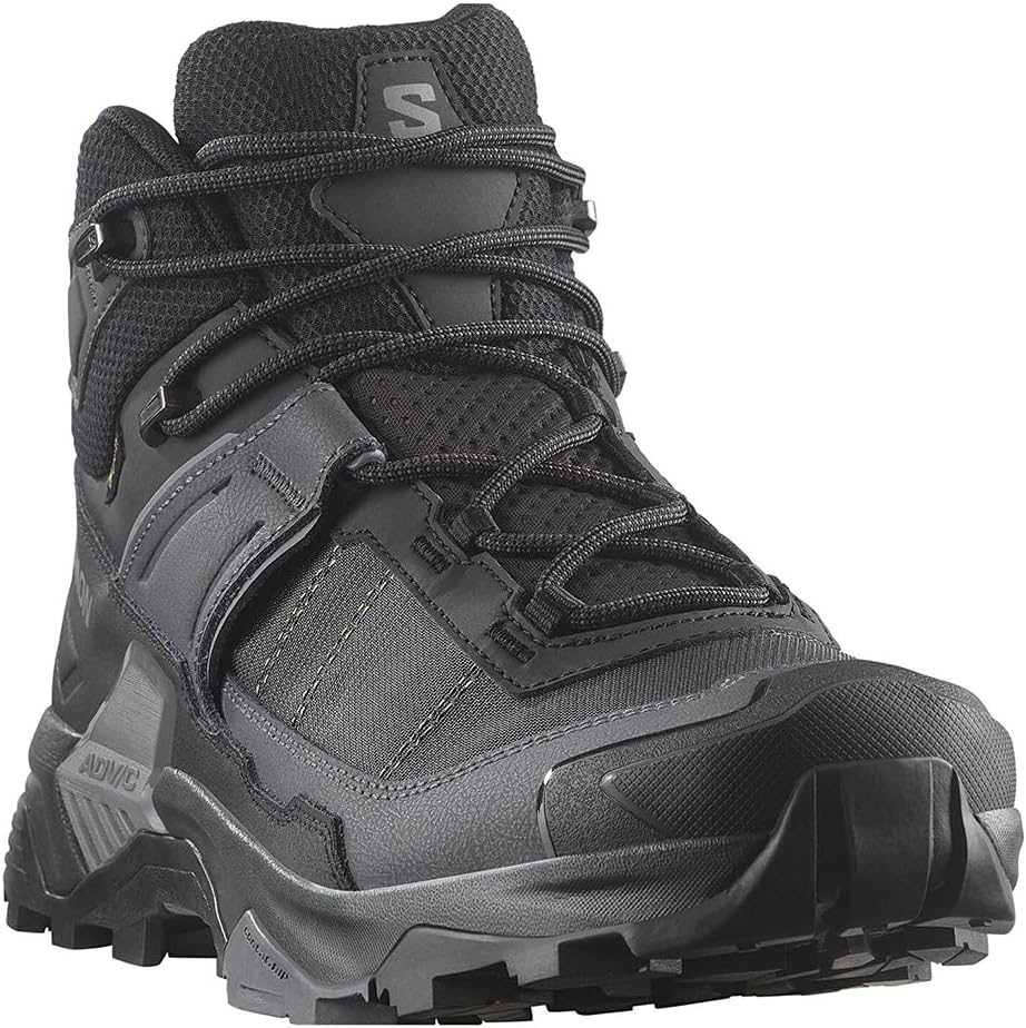 Мужские кроссовки Salomon X Ultra 5 Mid GTX для пешего туризма, Black/Asphalt/Castlerock — фото 4