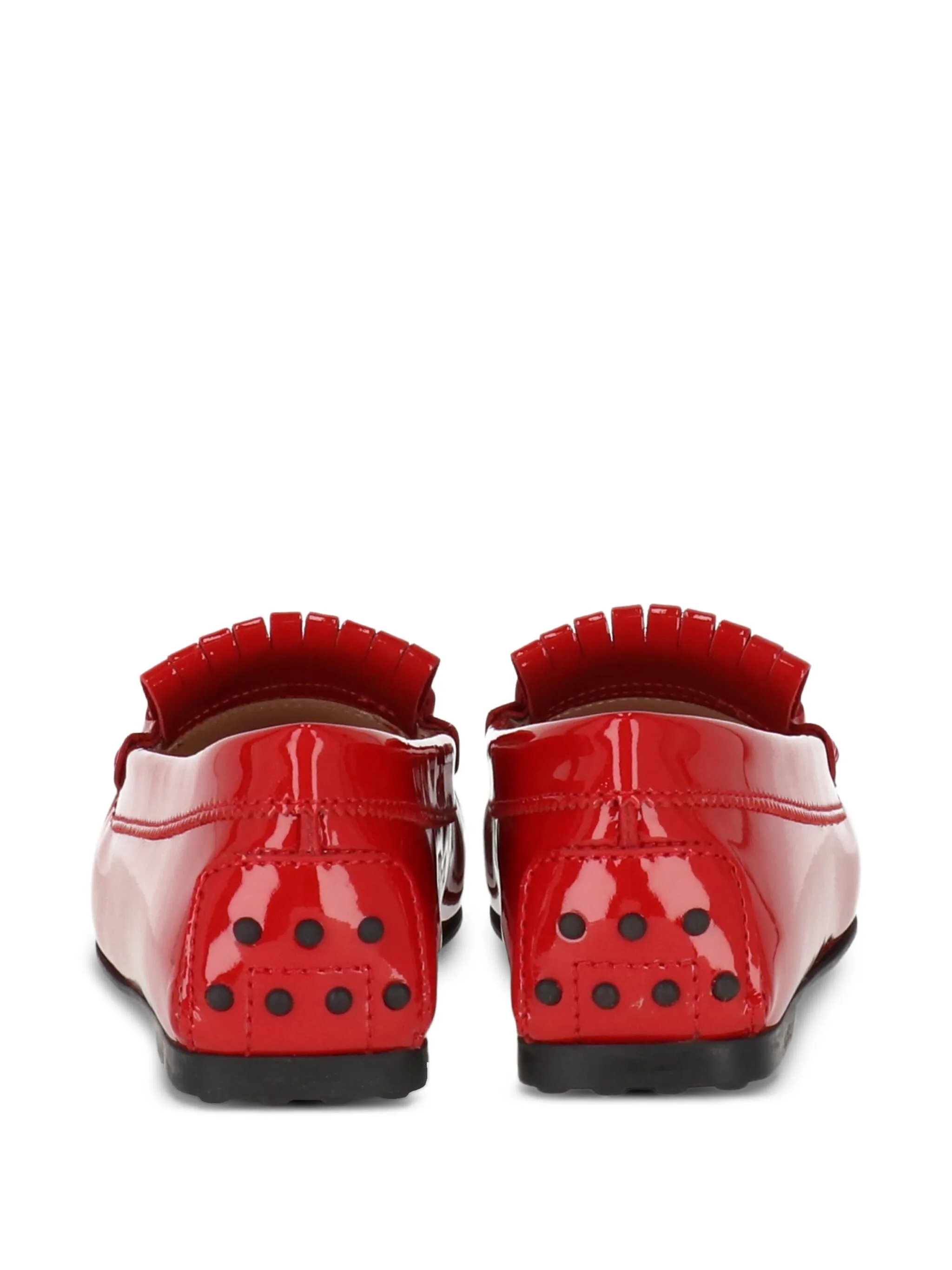 Лоферы с кисточками Tod'S, красный — фото 3