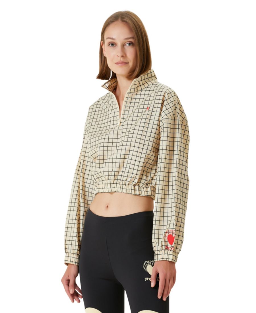 

Женская укороченная толстовка Parachute из полиэстера PCFG, Beige