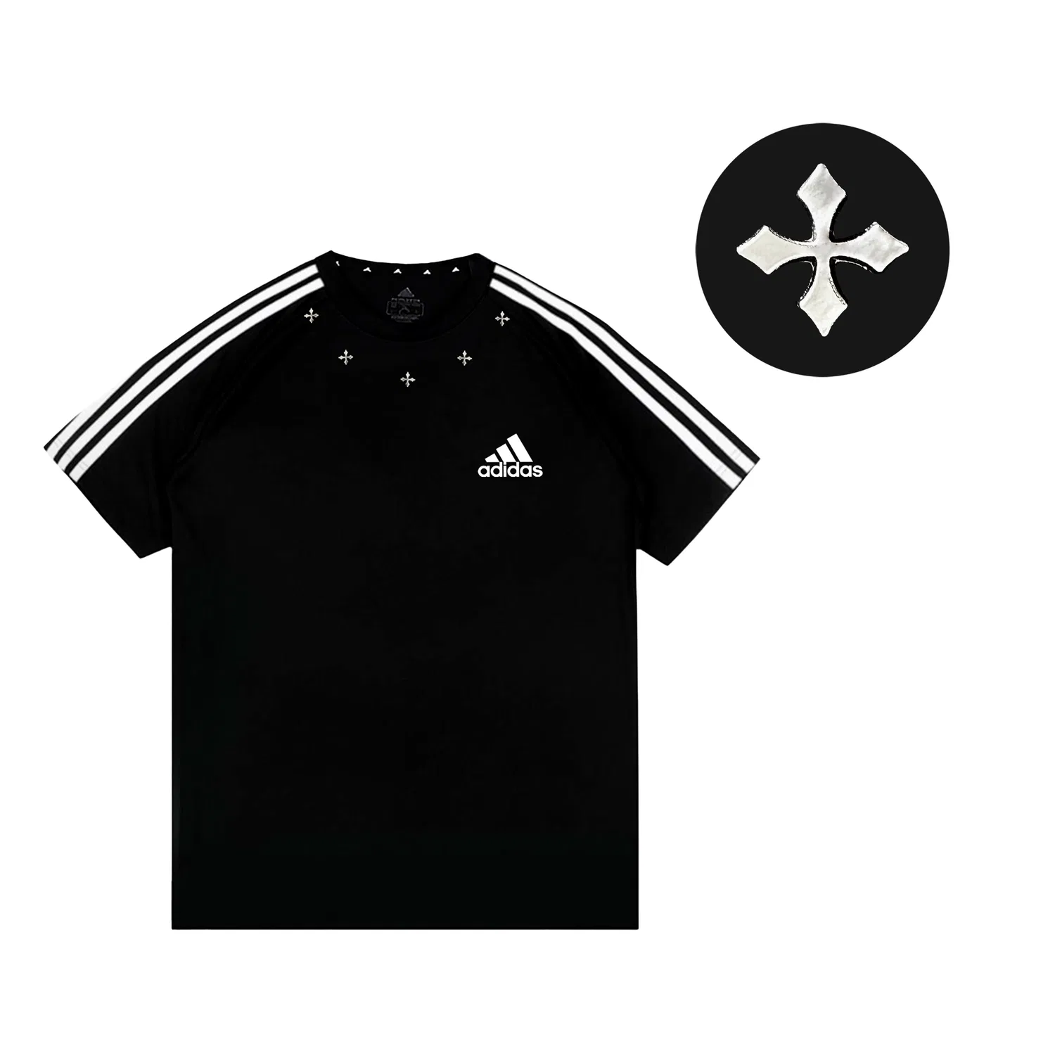 Футболка Adidas с принтом Black White — фото 4