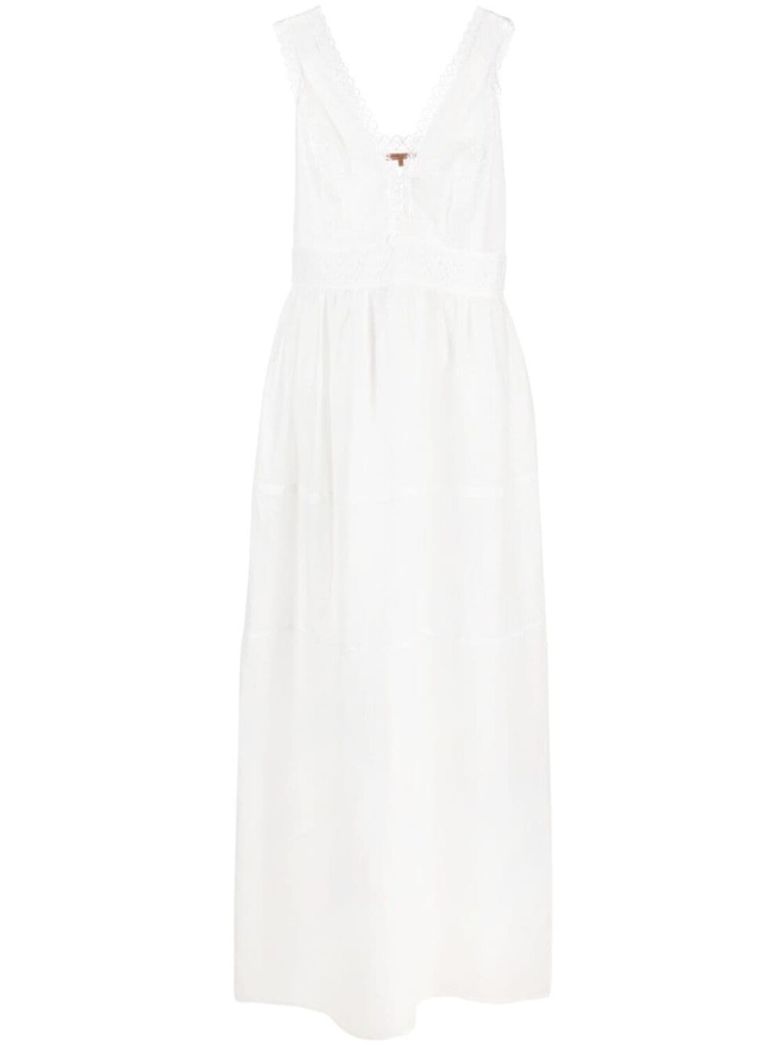 

Ermanno Scervino платье макси с кружевом, белый