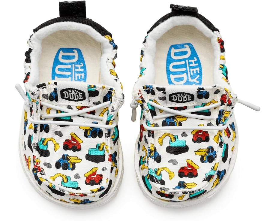 Детские слипоны Lildude Slip-On Novelty (Infant/Toddler) Hey Dude Kids, Ivory/Multi — фото 2