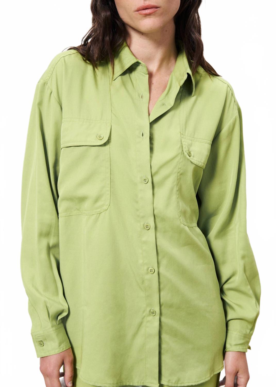 

Топ с длинными рукавами Vivienne цвета Citron Vert FRNCH, Citron Vert