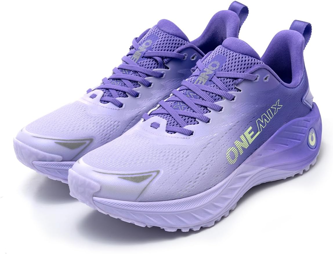 

Беговые кроссовки с ультра-амортизацией для мужчин - широкая модель, противоскользящая подошва и вентилируемый верх - комфорт на весь день для пробежек, тренировок и повседневной носки Onemix