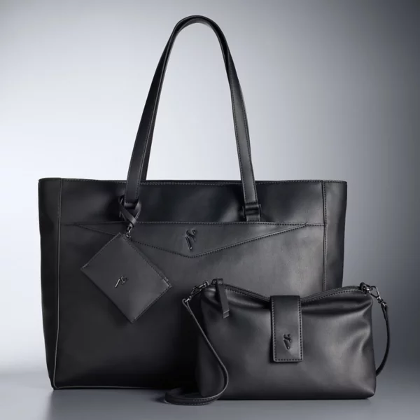 

Женская фиолетовая сумка-тоут с тремя ручками Simply Vera Vera Wang, черный