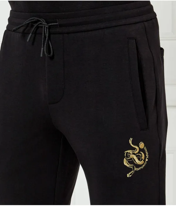 Спортивные штаны в честь Лунного Нового года Regular fit Emporio Armani, черный — фото 4