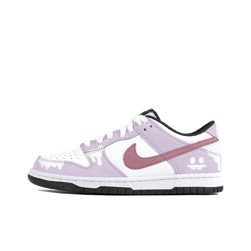 

Кроссовки Nike Dunk Skateboarding Shoes Women's Low-top White, фиолетовый