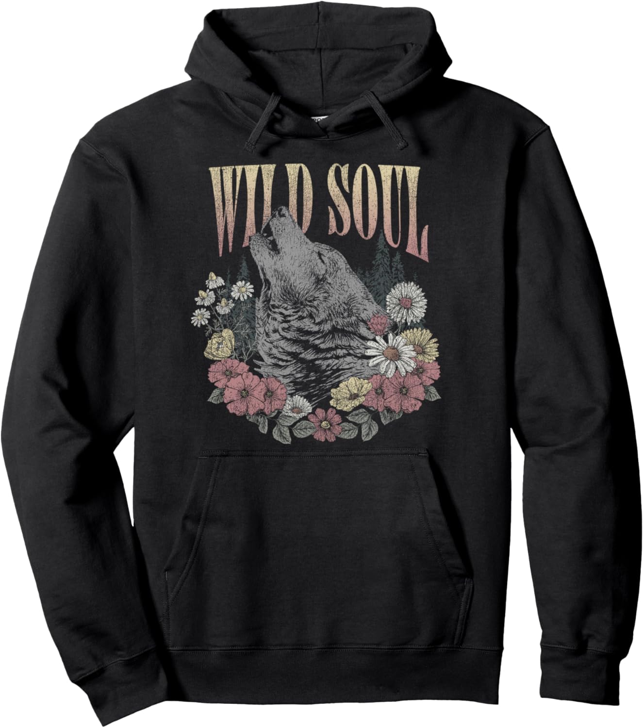 

Худи Wild Soul «Вой волк среди цветов и леса», черная Trendy Apparel, Черный, Худи Wild Soul «Вой волк среди цветов и леса», черная Trendy Apparel