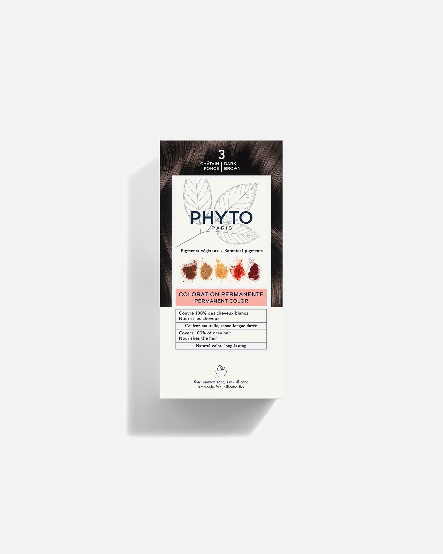 

Краска для волос Phyto, nr. 3.0, 1 мл