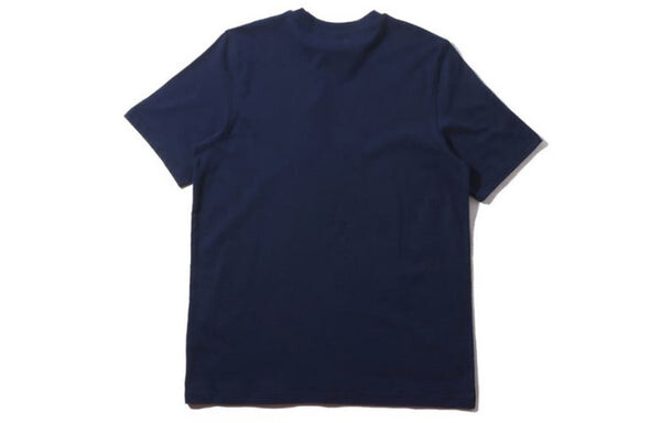 Футболка men's originals trefoil tee colleage alphabet printing breathable short sleeve blue Adidas, синий — фото 2