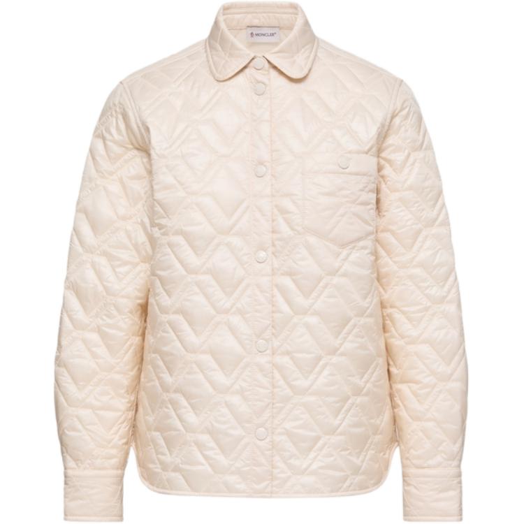 Рубашка с нагрудным карманом Moncler, айвори белый