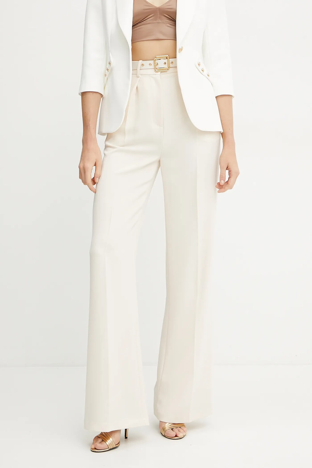 

Брюки Elisabetta Franchi, бежевый