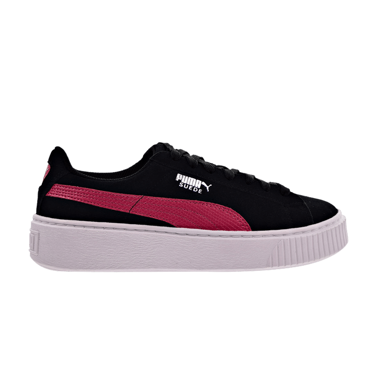 

Кроссовки Puma Suede Platform Jr 'Snake - Black Love Potion', черный