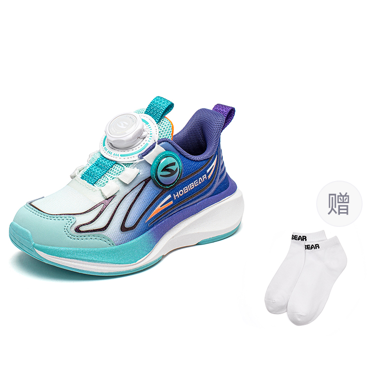 

HOBIBEAR Детские кроссовки с амортизацией, износостойкие, дышащие, низкие, для повседневной носки, королевского синего и зеленого цвета