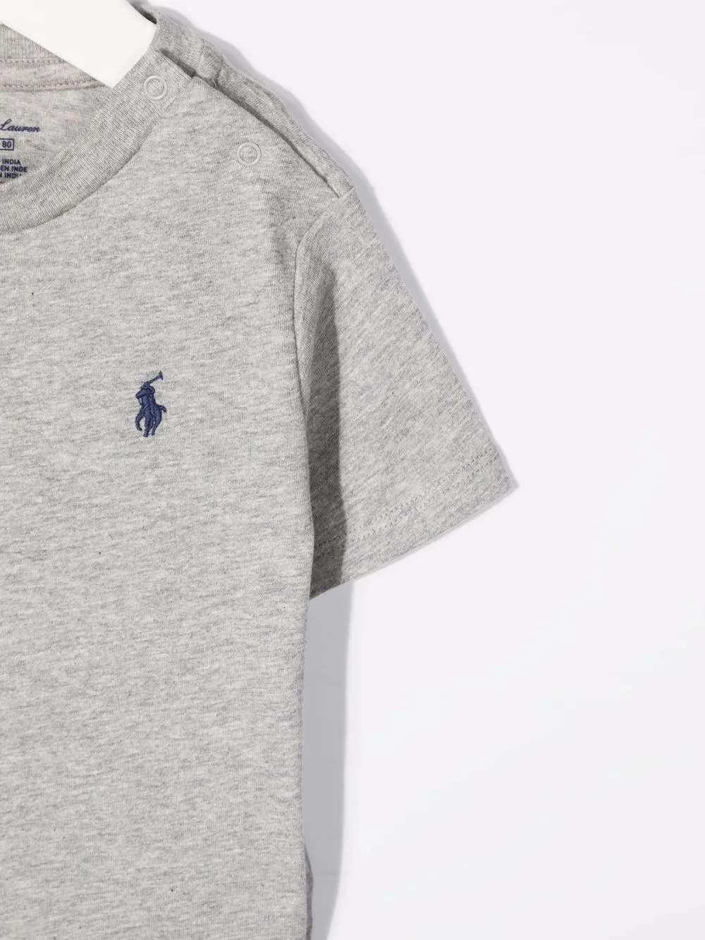 Футболка с вышивкой Polo Pony POLO RALPH LAUREN KIDS, серый — фото 3