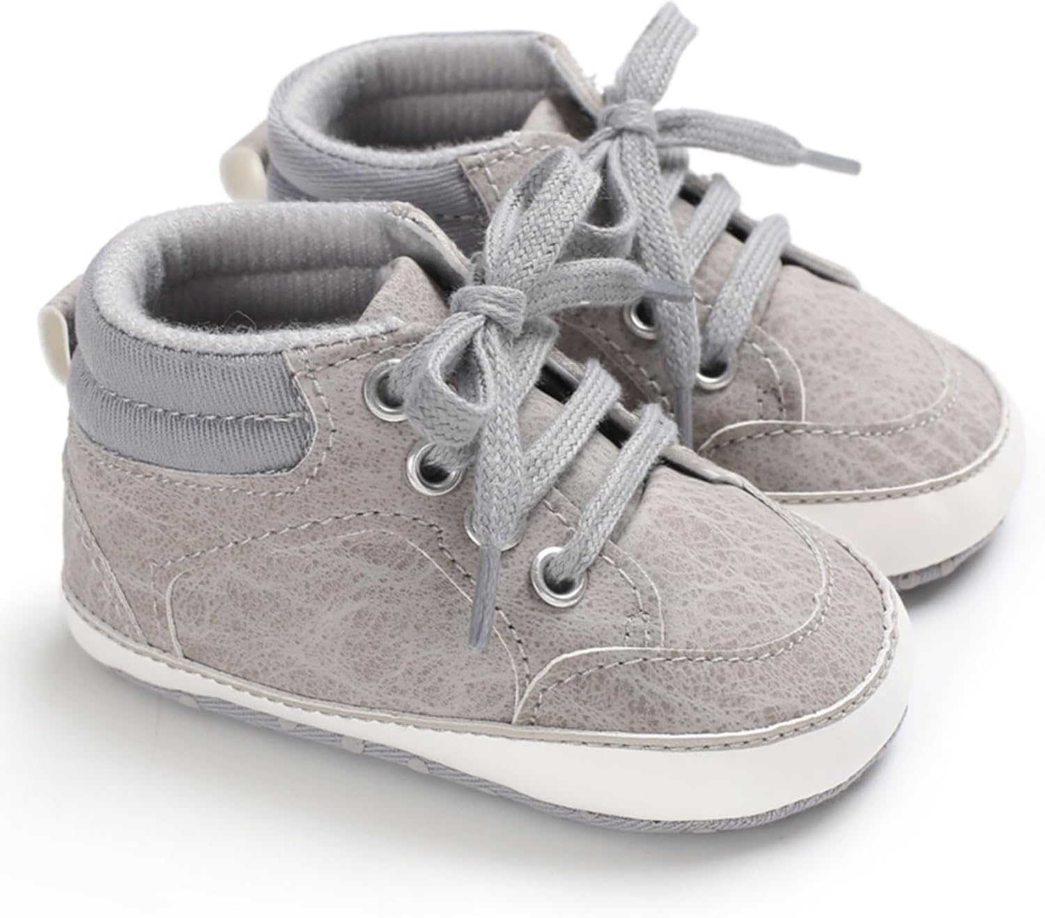 

Детские пинетки для мальчиков и девочек из флиса с противоскользящей мягкой подошвой, первые ботиночки для малыша, теплые обувь CARREAN, C-Gray