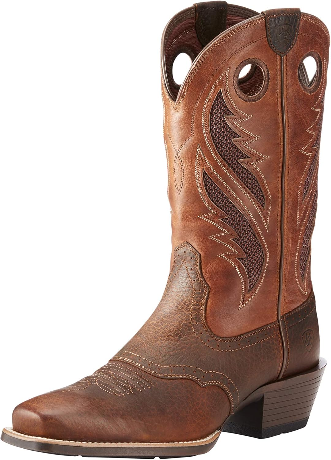 

Мужские рабочие сапоги Ariat Heritage Roughstock Western с квадратным носком из кожи, коричневый
