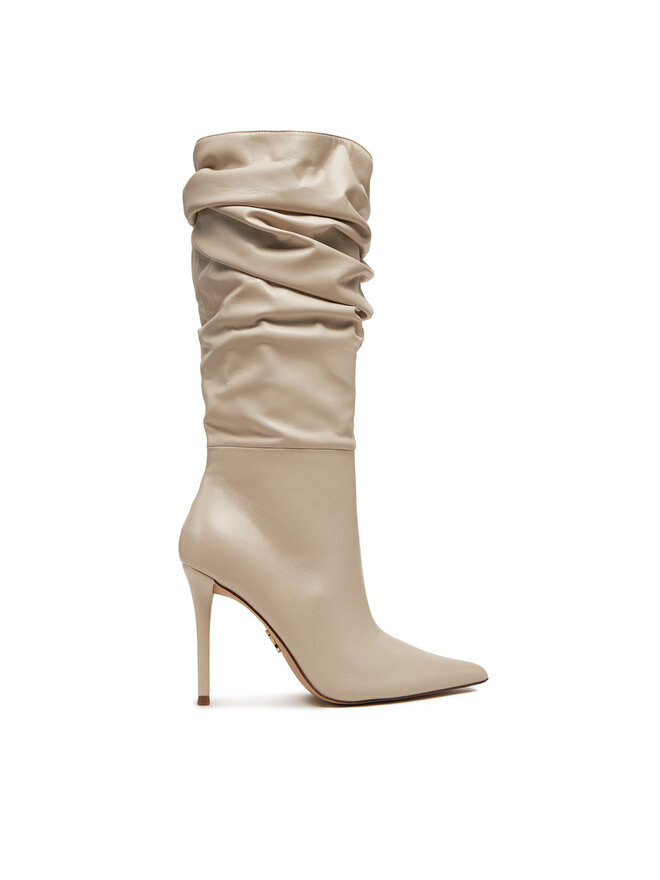 Сапоги женские Steve Madden на шпильке, экрю