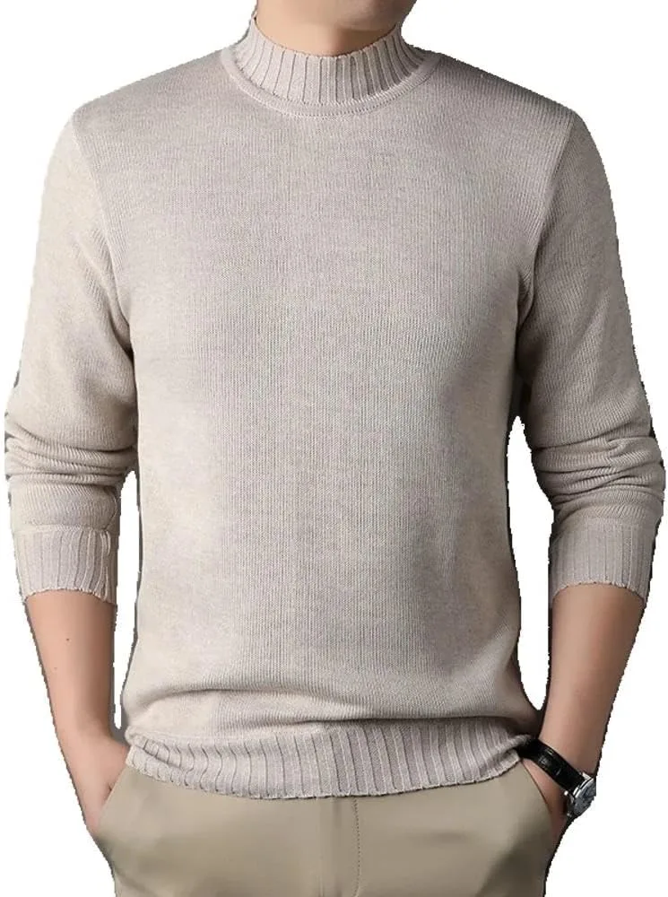 

Осенне-зимний мужской свитер Slim Knit с круглым вырезом MIGAOQ