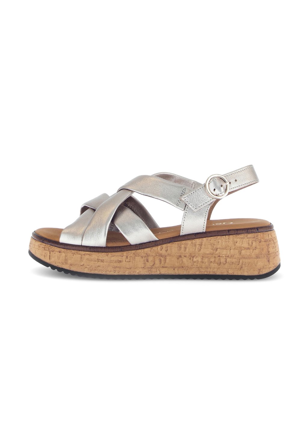 Босоножки на танкетке SANDALEN Gabor, золотистый