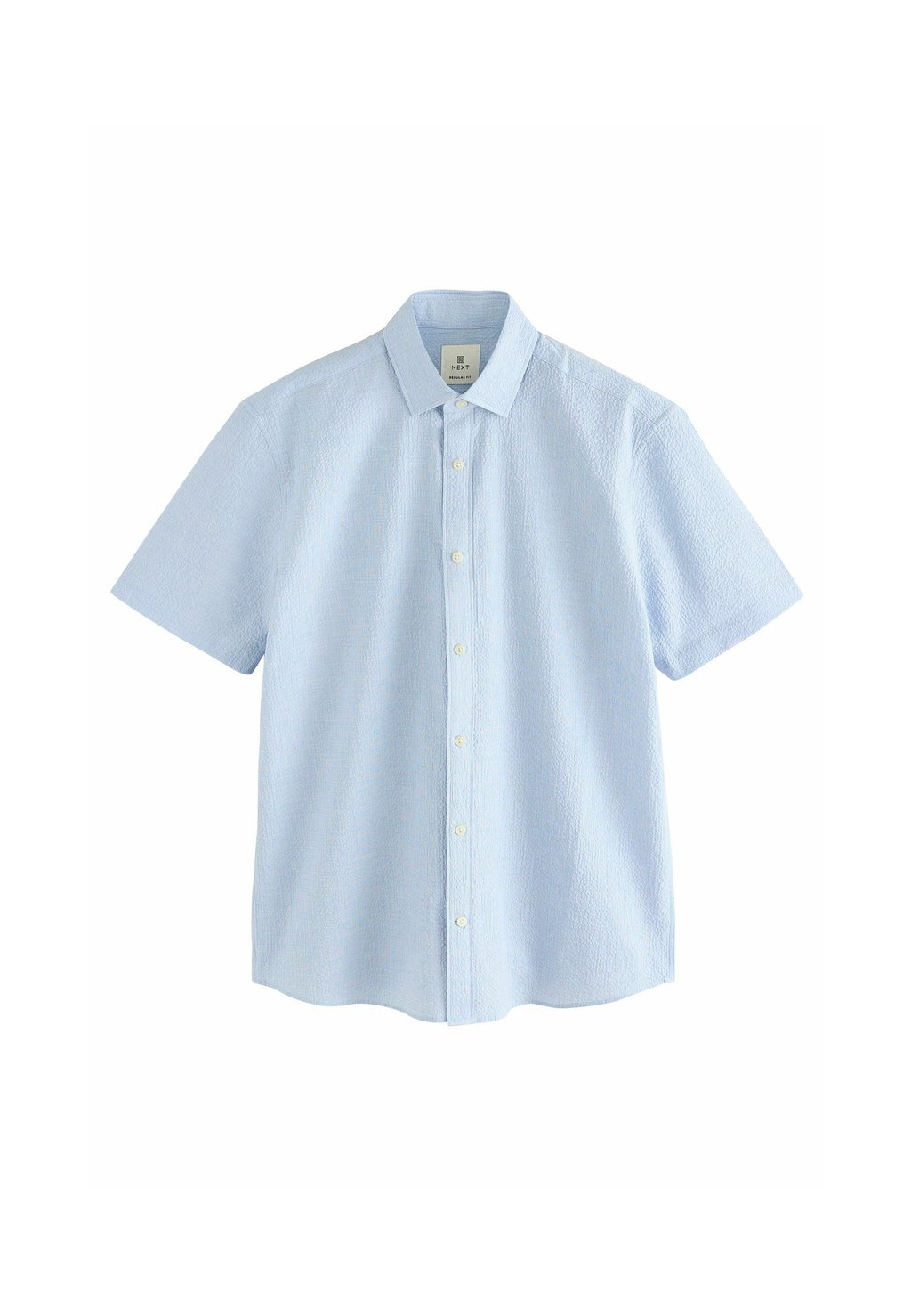 

Рубашка REGULAR FIT SHORT SLEEVE SEERSUCKER Next, синий