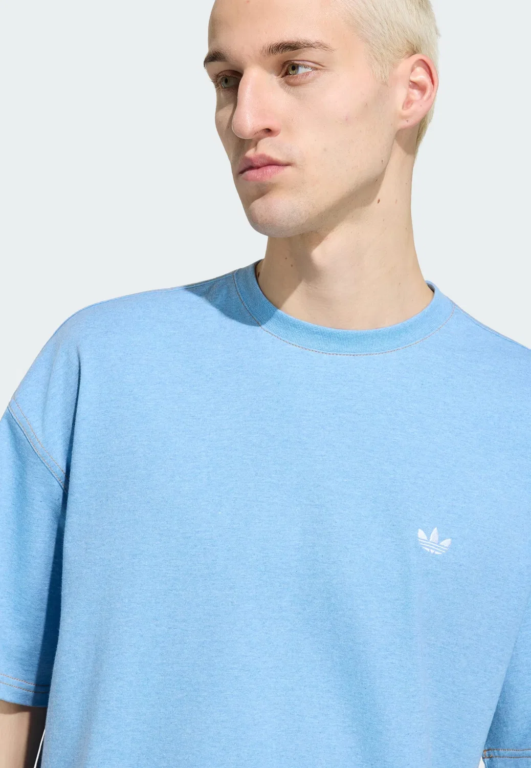Футболка Adidas Originals Trefoil Essentials цвета Azure — фото 4