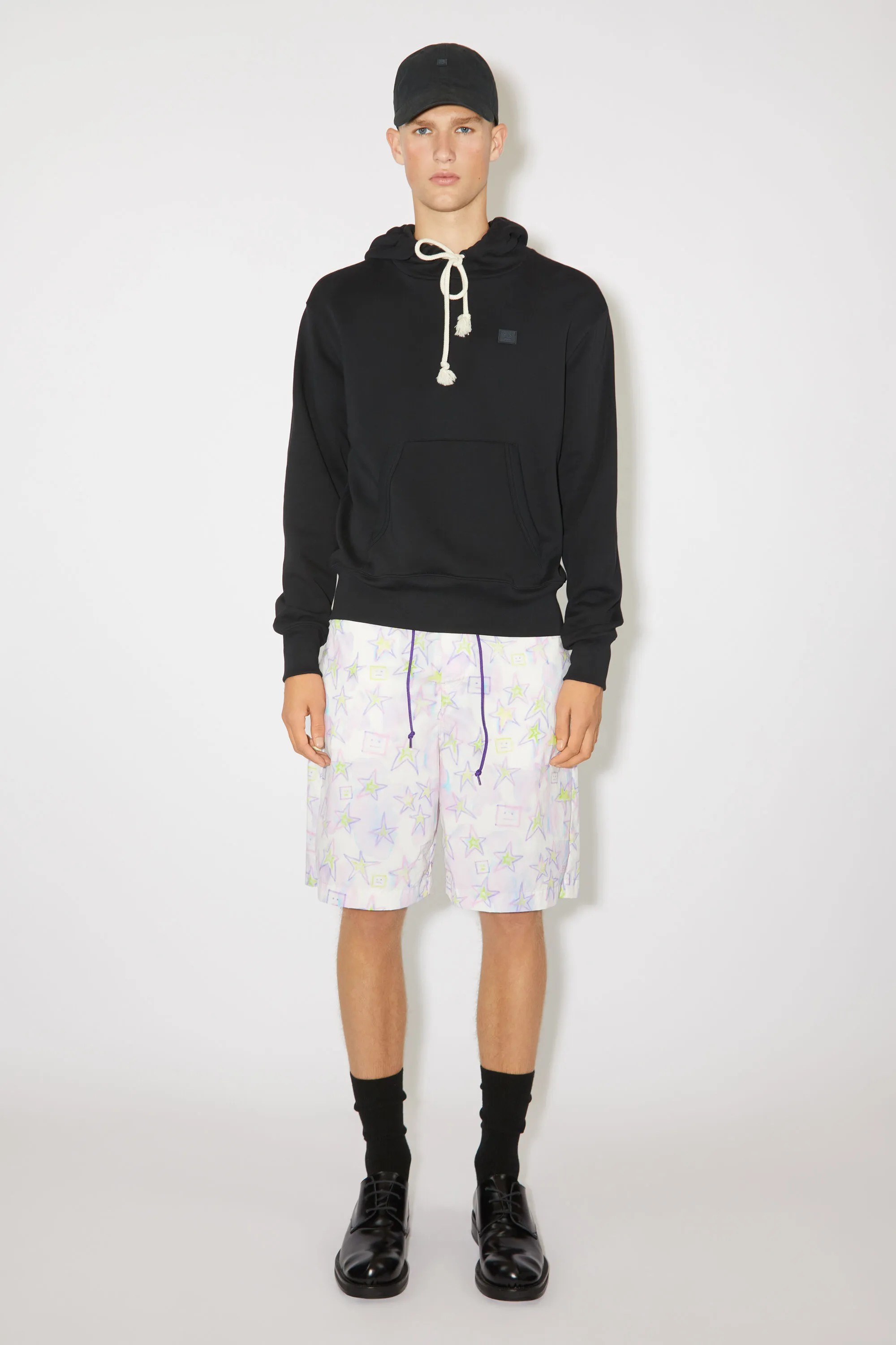 

Толстовка с капюшоном - Стандартный крой Мужская Acne Studios, черный