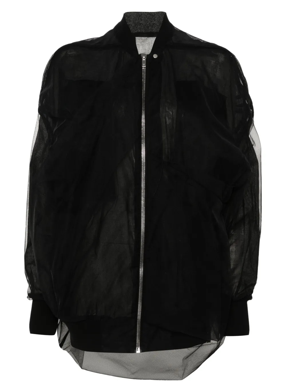 

Пальто с тюлем Rick Owens, черный