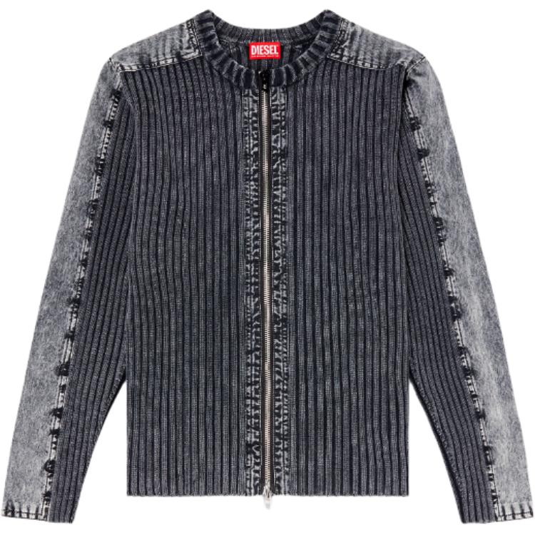 

K Matty кардиган с контрастными панелями и молнией DIESEL, темно серый