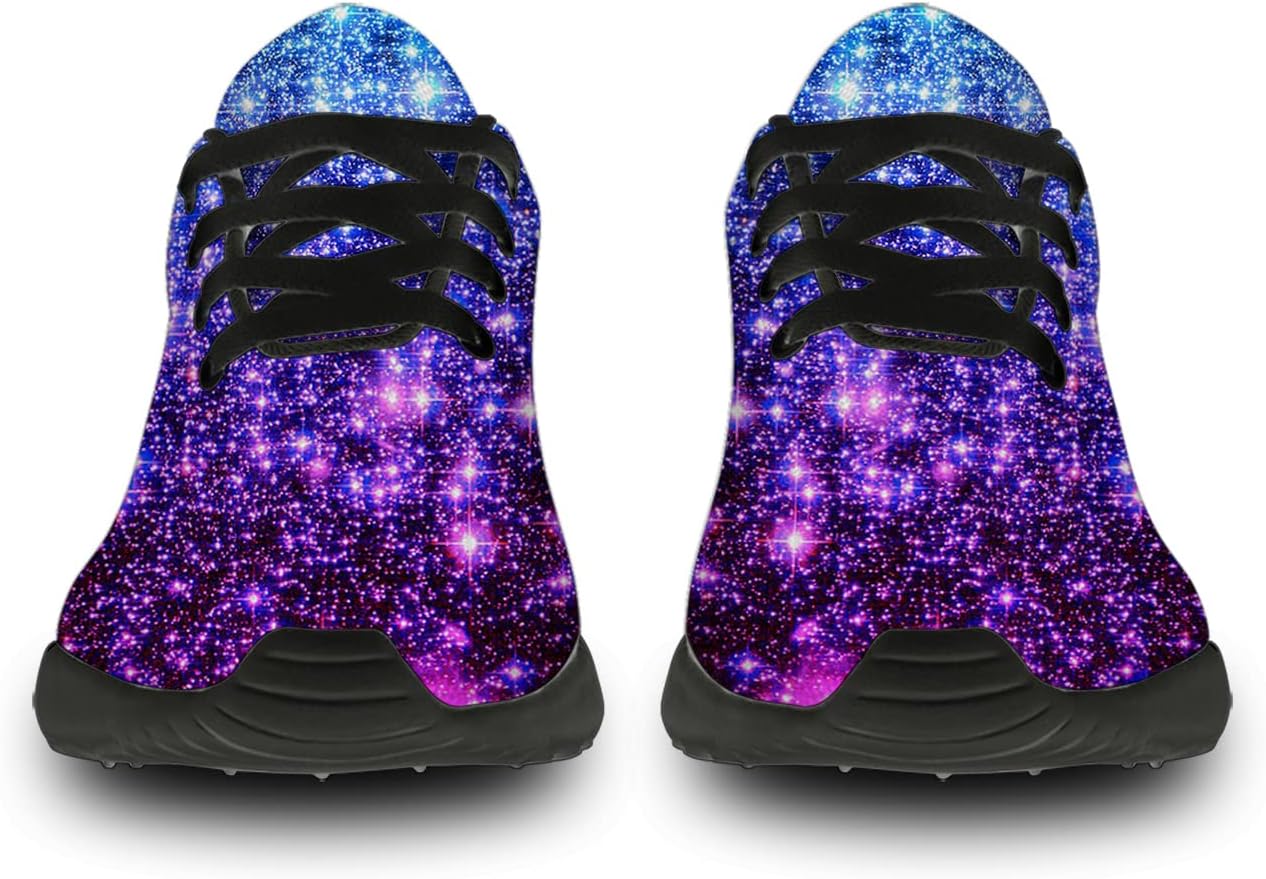 Кроссовки Horethy Galaxy для женщин и мужчин, беговые кроссовки, дышащие кроссовки для ходьбы и тенниса, космические кроссовки, подарки, мультиколор — фото 3