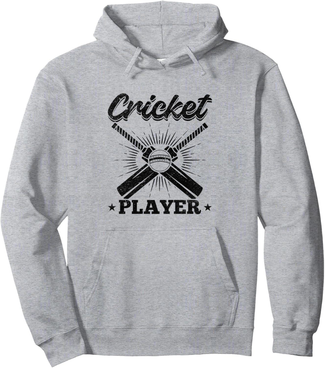 

Игрок в крикет, игра в крикет, крикет - Толстовка с изображением игрока в крикет Cricket Player, серый