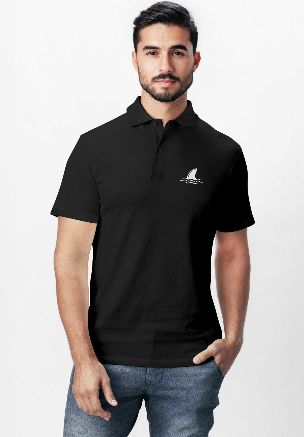 

Базовая футболка POLO SOMMER Neverless, черный