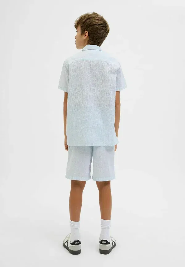 Шорты джоггеры детские Jack & Jones Junior, кашемировый синий — фото 3