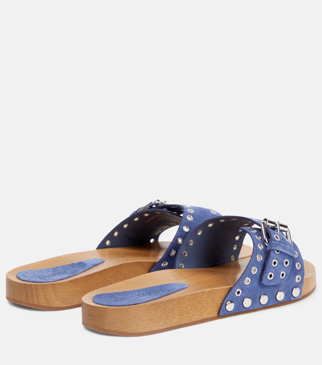 Сандалии из кожи с декором Jaso Isabel Marant, Faded Blue — фото 3