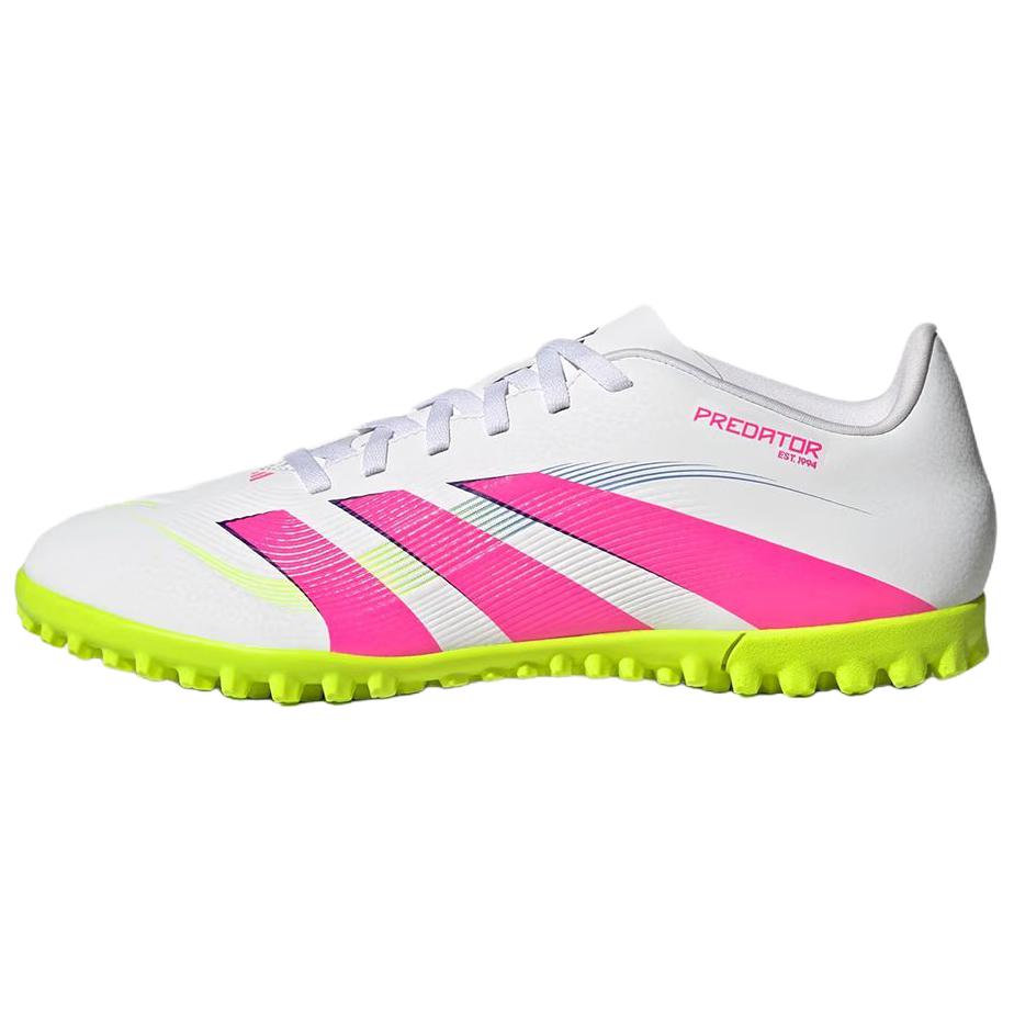 

Adidas Футбольные бутсы Predator CLUB TF с резиновыми шипами, износостойкие, противоскользящие, мужские, белые, розовые