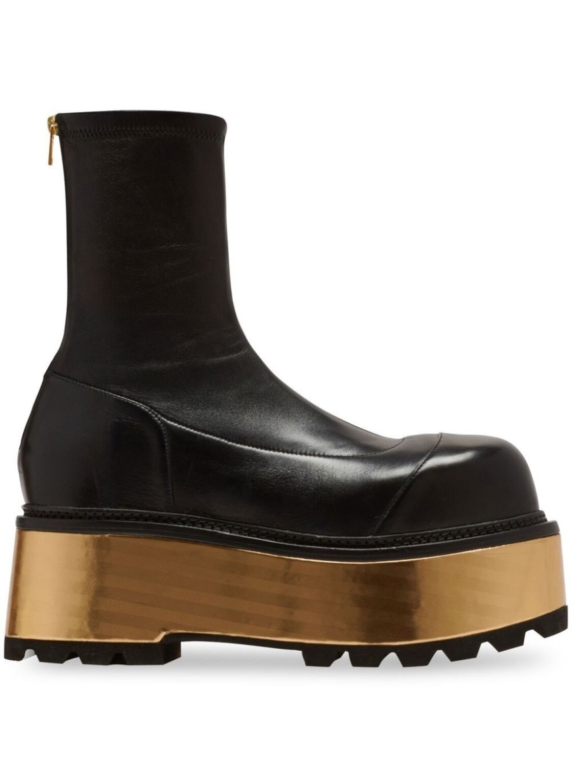

Balmain metallic-platform detail boots, черный