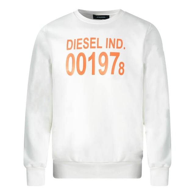 

001978 свитер с логотипом Diesel, белый